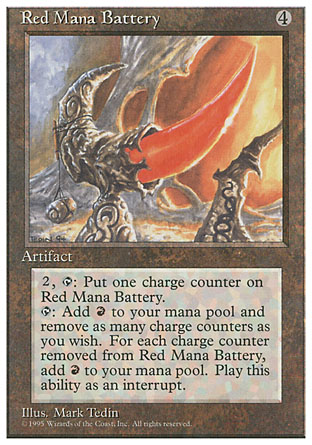 Red Mana Battery | 4th Edition