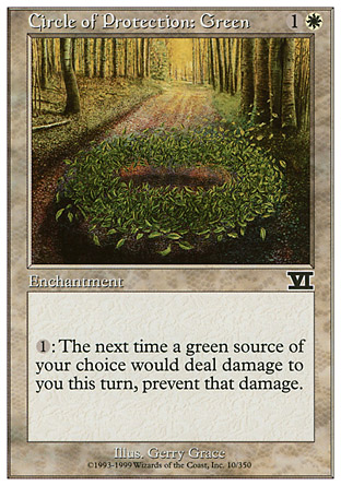 Circle of Protection: Green | 6th Edition