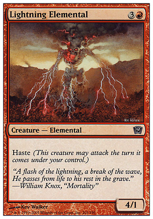 Lightning Elemental | 9th Edition