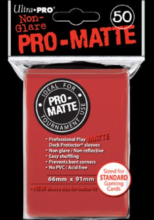 Sleeves Pro-Matte Red (50) | Accessoires