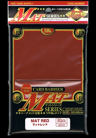 Sleeves KMC Mat Red (80) | Accessoires