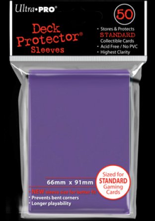 Sleeves standard Purple (50) | Accessoires