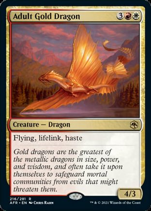 Adult Gold Dragon | Adventures in the Forgotten Realms