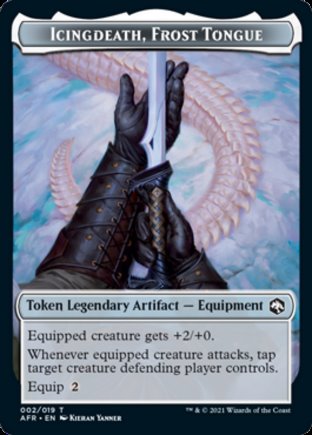 Icingdeath, Frost Tongue token | Adventures in the Forgotten Realms
