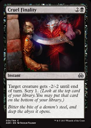 Cruel Finality | Aether Revolt