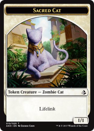 Sacred Cat token | Amonkhet