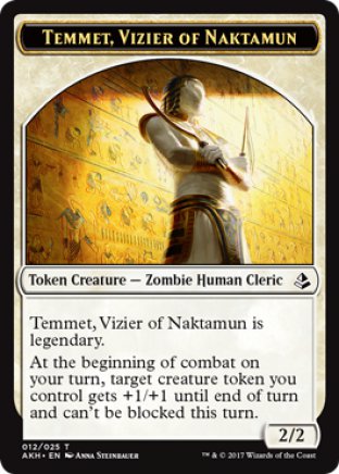 Temmet, Vizier of Naktamun token | Amonkhet