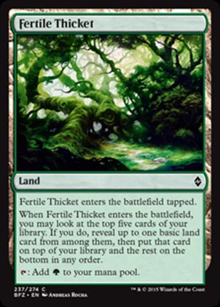 Fertile Thicket | Battle for Zendikar