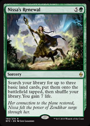 Nissa’s Renewal | Battle for Zendikar