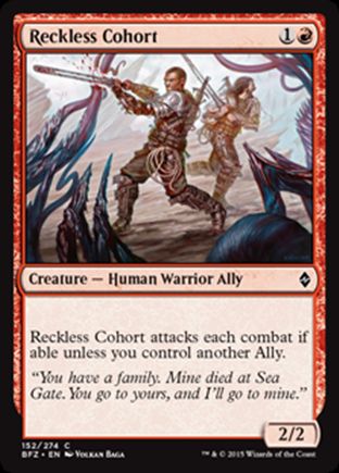 Reckless Cohort | Battle for Zendikar