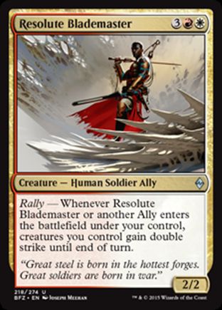 Resolute Blademaster | Battle for Zendikar