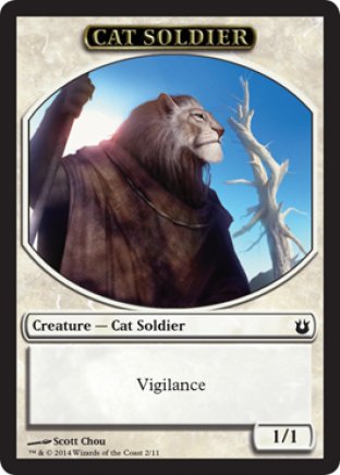 Cat-Soldier token | Born of the Gods