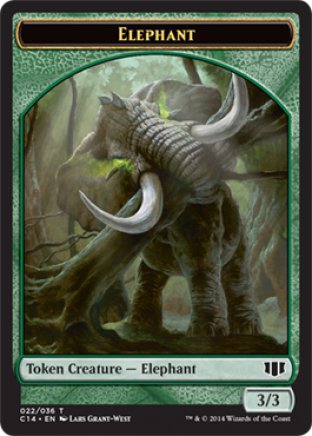 Elephant token | Commander 2014