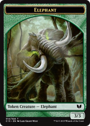 Elephant token | Commander 2015