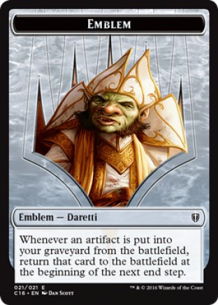 Daretti, Scrap Savant emblem  | Commander 2016