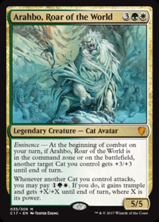 Arahbo, Roar of the World | Commander 2017