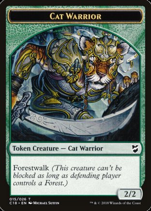 Cat Warrior token | Commander 2018