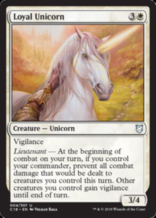 Loyal Unicorn | Commander 2018