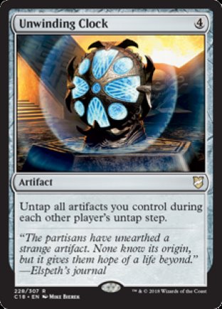 Unwinding Clock | Commander 2018