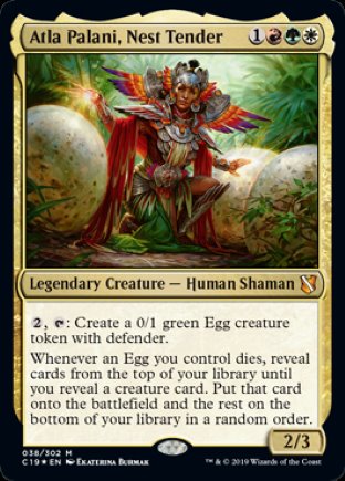 Atla Palani, Nest Tender | Commander 2019