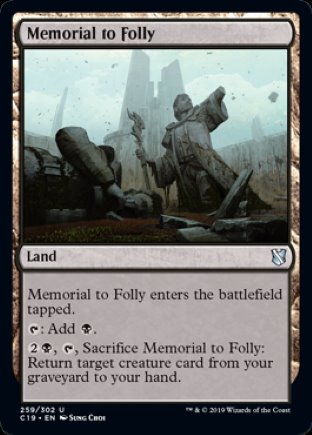 Memorial to Folly | Commander 2019