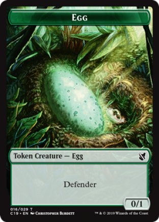 Egg token | Commander 2019