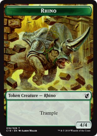 Rhino token | Commander 2019