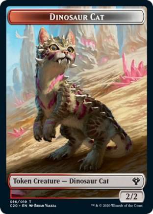 Dinosaur Cat token | Commander 2020