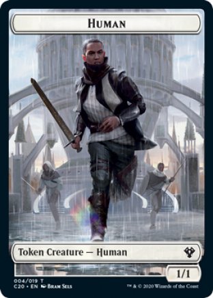 Human token | Commander 2020