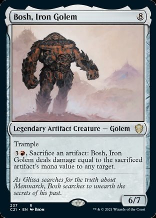 Bosh, Iron Golem | Commander 2021