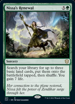 Nissa’s Renewal | Commander 2021