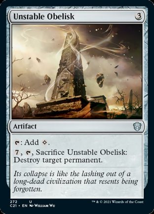 Unstable Obelisk | Commander 2021