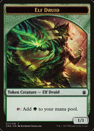 Elf Druid token | Commander Anthology I