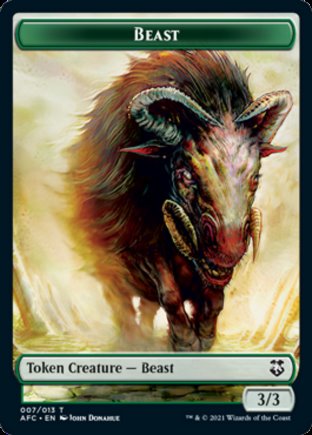 Beast token | Commander Forgotten Realms