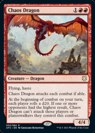 Chaos Dragon | Commander Forgotten Realms