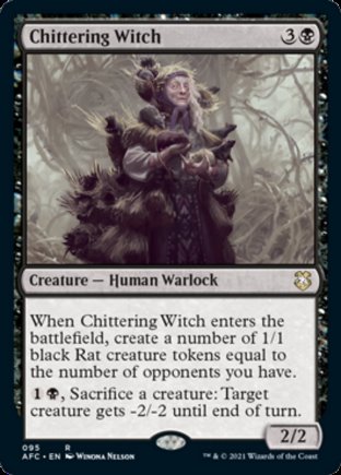 Chittering Witch | Commander Forgotten Realms