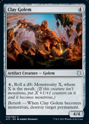 Clay Golem | Commander Forgotten Realms