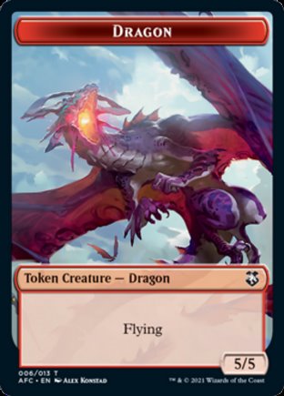Dragon token | Commander Forgotten Realms