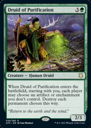 Druid of Purification | Commander Forgotten Realms