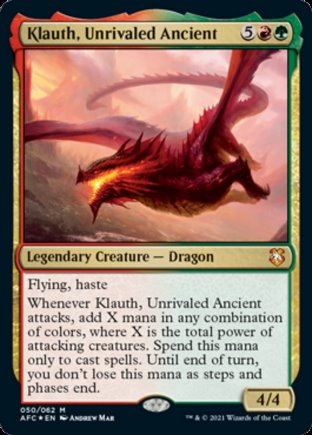 Klauth, Unrivaled Ancient | Commander Forgotten Realms