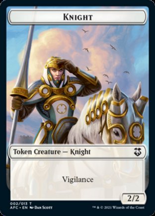 Knight token | Commander Forgotten Realms