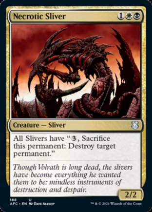 Necrotic Sliver | Commander Forgotten Realms