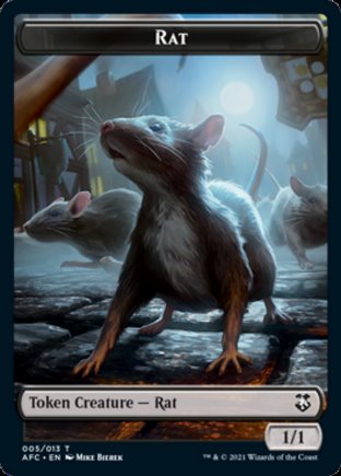 Rat token | Commander Forgotten Realms