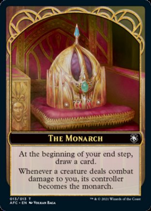 The Monarch token | Commander Forgotten Realms
