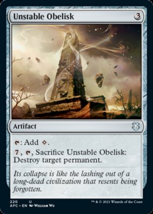 Unstable Obelisk | Commander Forgotten Realms