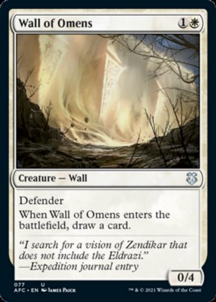 Wall of Omens | Commander Forgotten Realms