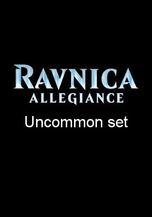 -RNA- Ravnica Allegiance Uncommon Set | Complete sets