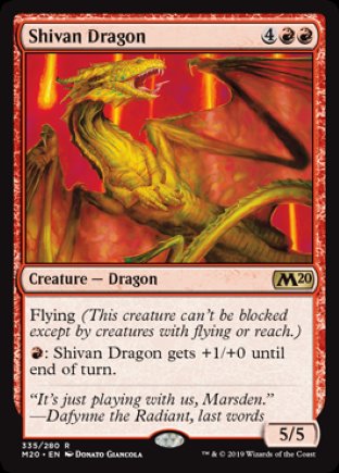 Shivan Dragon | Core Set 2020