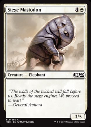 Siege Mastodon | Core Set 2020