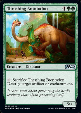Thrashing Brontodon | Core Set 2020